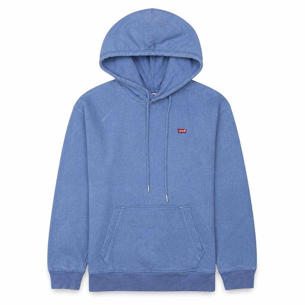 Levi's Womens Blue Pullover Hoodie Small Cotton Fleece Casual