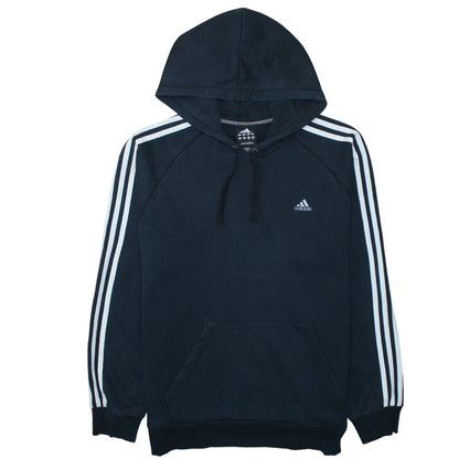 Adidas Men's Blue Pullover Hoodie Size L Sports Fleece