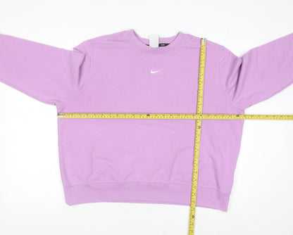 Nike Women’s Purple Crew Neck Dri-Fit Sweatshirt XL Relaxed Fit