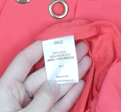 Quiz Women’s Pink Sleeveless Chiffon Blouse M