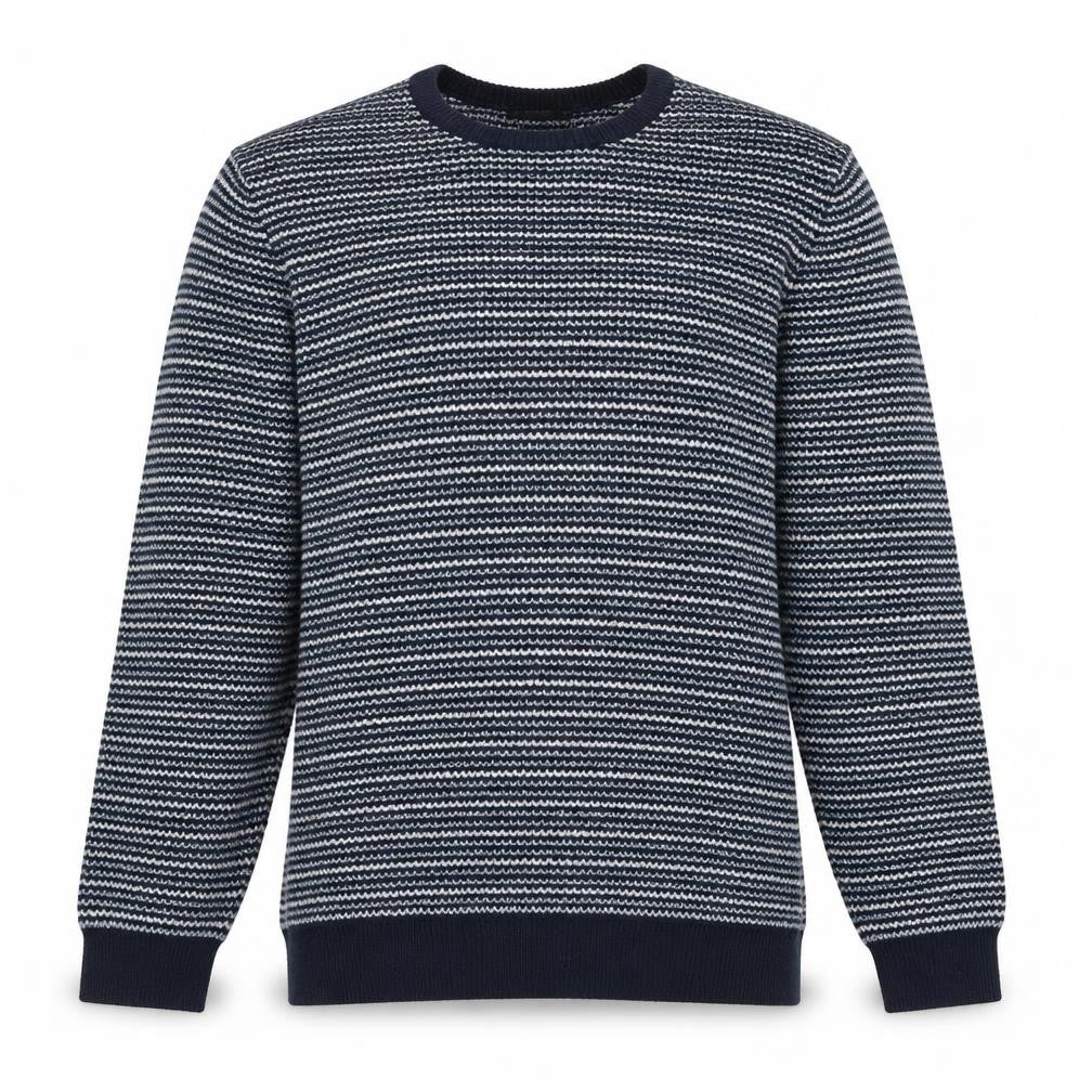 Dunnes Men’s Blue Striped Crew Neck Pullover Jumper 2XL