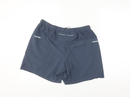 Dunnes Stores Men’s Grey Biker Sports Shorts Size L Quick Dry