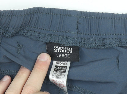 Dunnes Stores Men’s Grey Biker Sports Shorts Size L Quick Dry