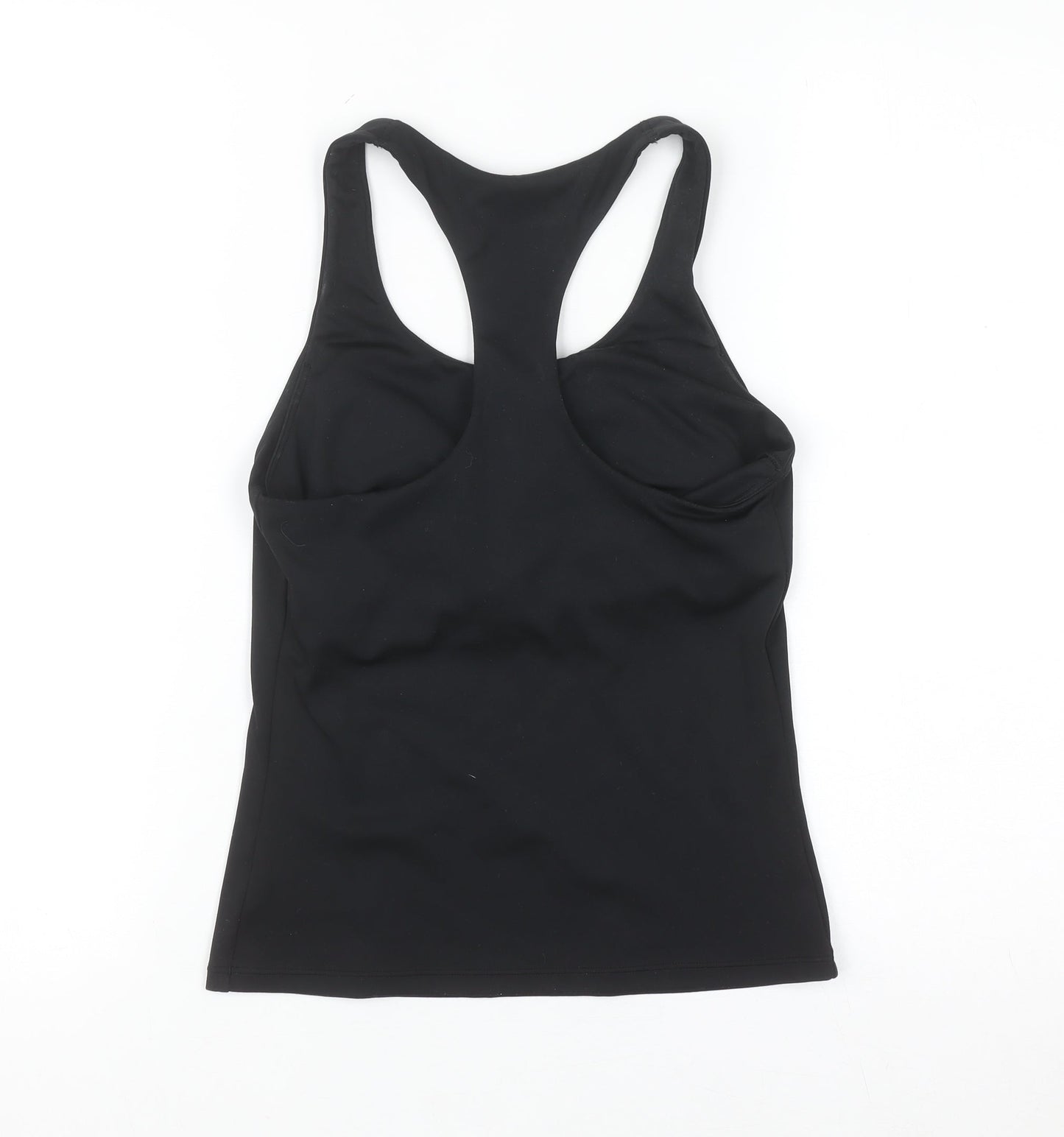 Gymshark Women Black S Slim Fit Racerback Tank Top