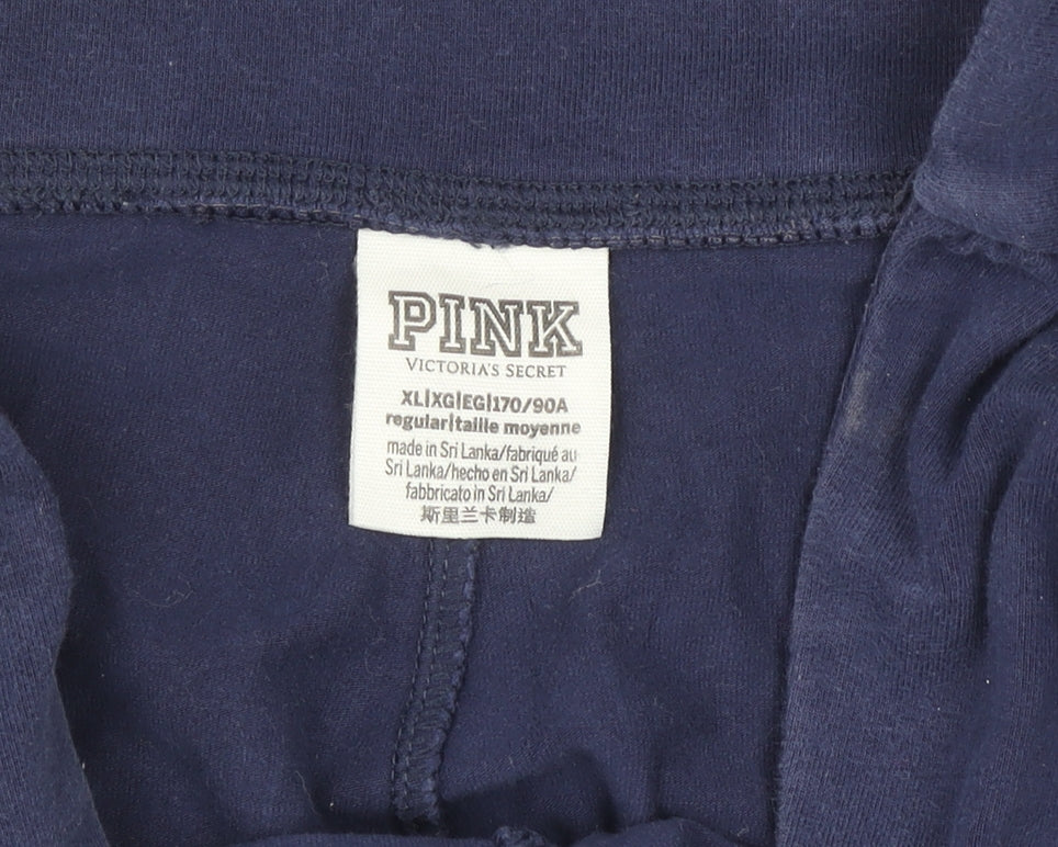 PINK Victoria's Secret Women's Blue XL Leggings Stretch Cotton