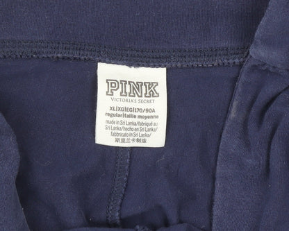 PINK Victoria's Secret Women's Blue XL Leggings Stretch Cotton