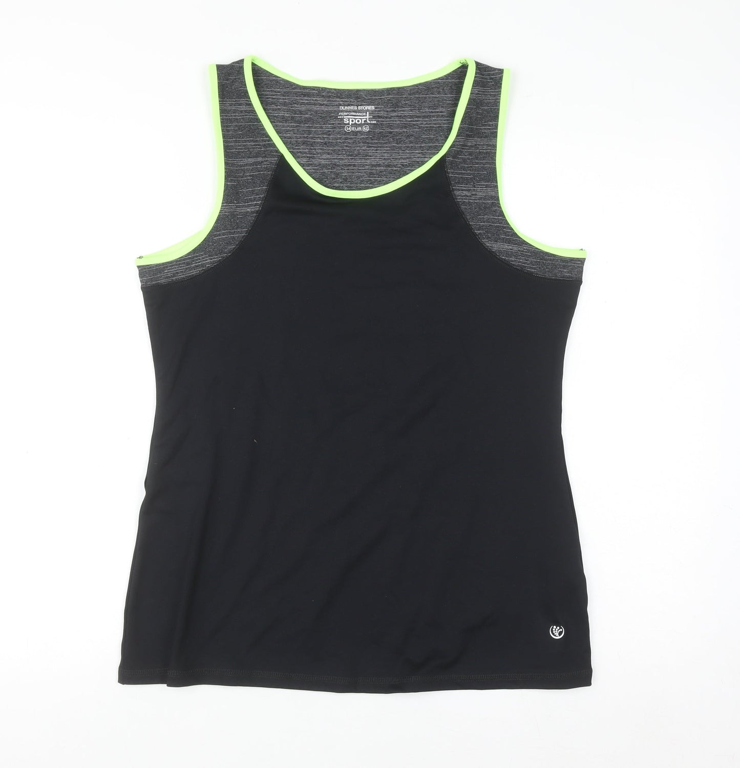 Dunnes Stores Womens Black Size 14 Racerback Tank Top