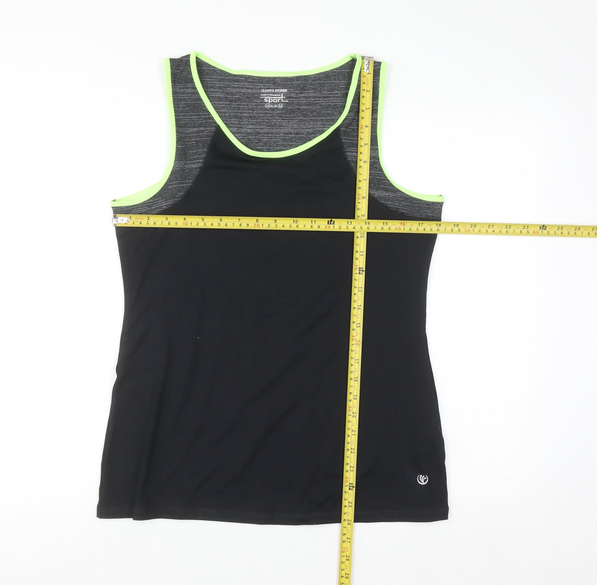 Dunnes Stores Womens Black Size 14 Racerback Tank Top