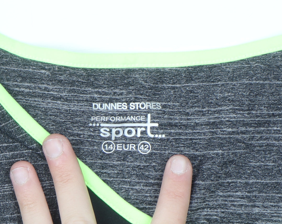 Dunnes Stores Womens Black Size 14 Racerback Tank Top