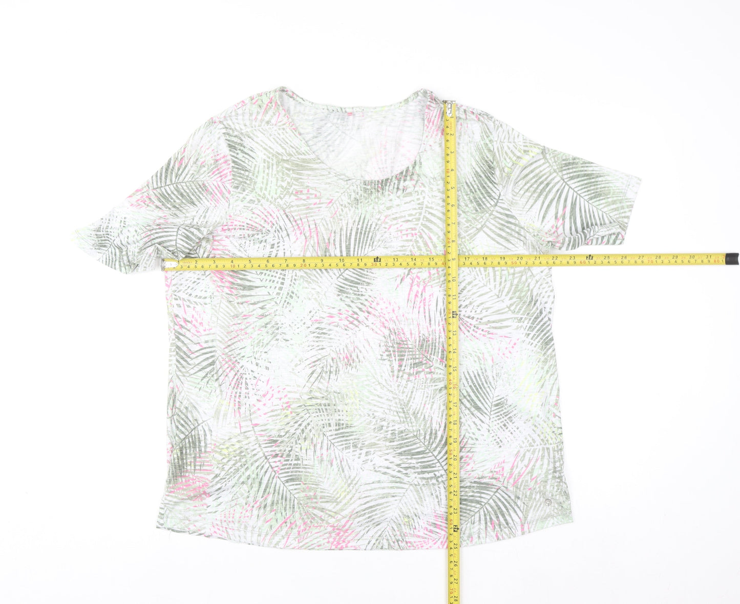 Gerry Weber Women’s Multicoloured Floral T-Shirt Size 20 Viscose Blend