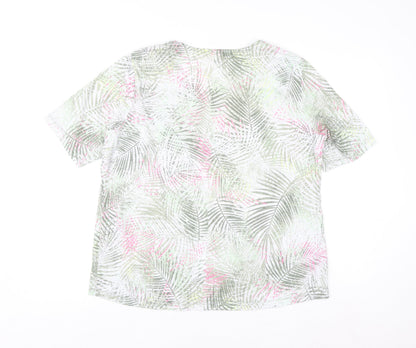 Gerry Weber Women’s Multicoloured Floral T-Shirt Size 20 Viscose Blend