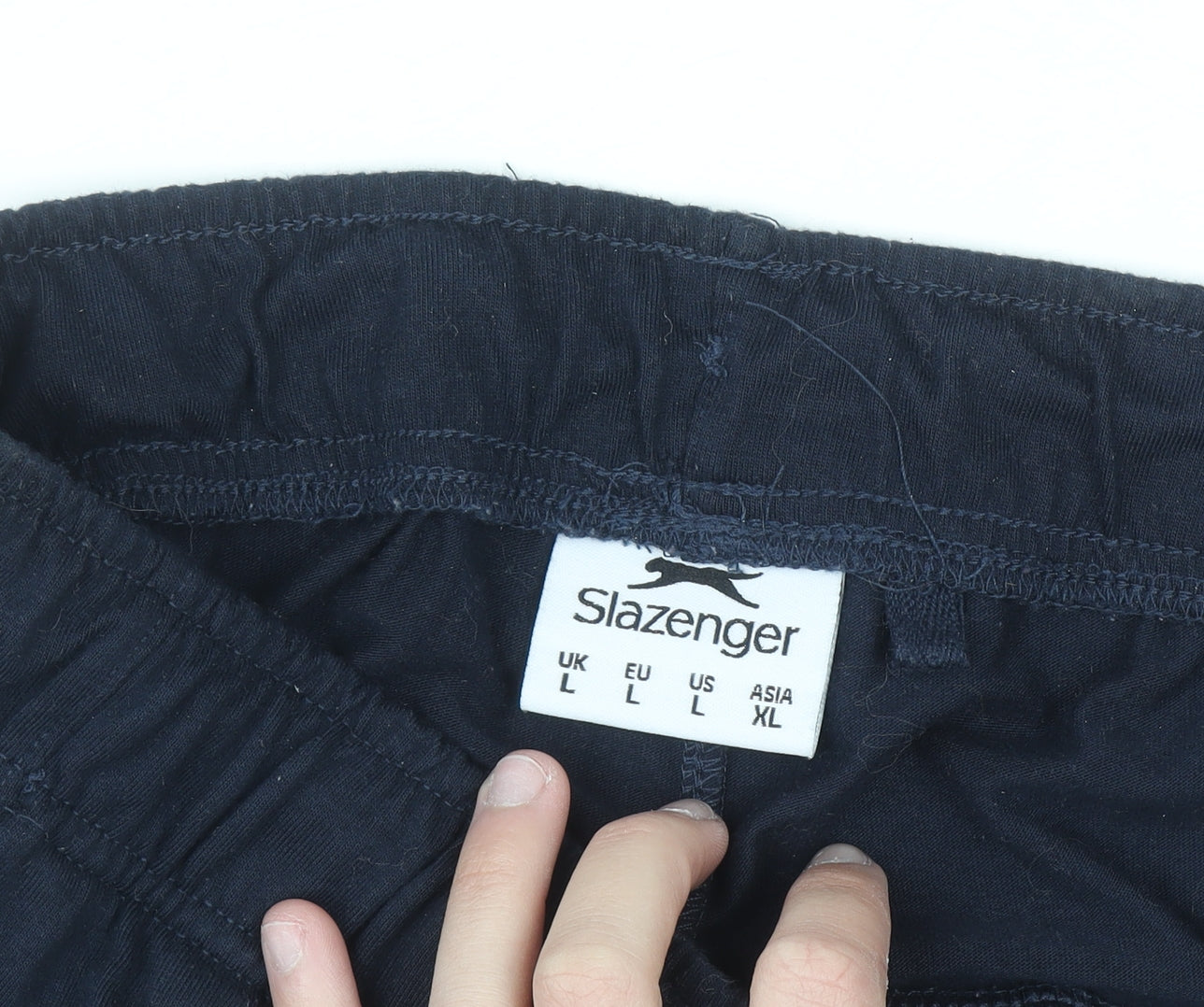 Slazenger Men's Black L Sweatpants Comfort Fit Trousers