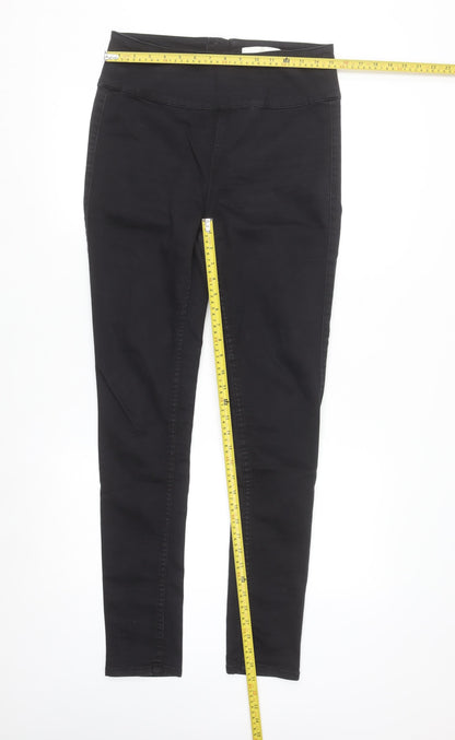 Pieces Women's Black High Waist Slim Jeggings Size L