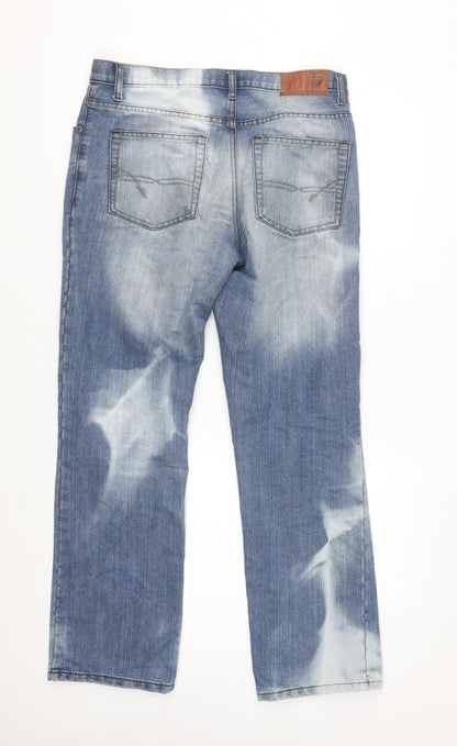 Paraffin Men's Blue Straight Fit Denim Jeans Size 34 Regular