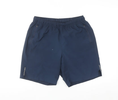 Dunnes Stores Men’s Blue Quick Dry Elastic Waist Shorts Size M