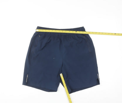 Dunnes Stores Men’s Blue Quick Dry Elastic Waist Shorts Size M