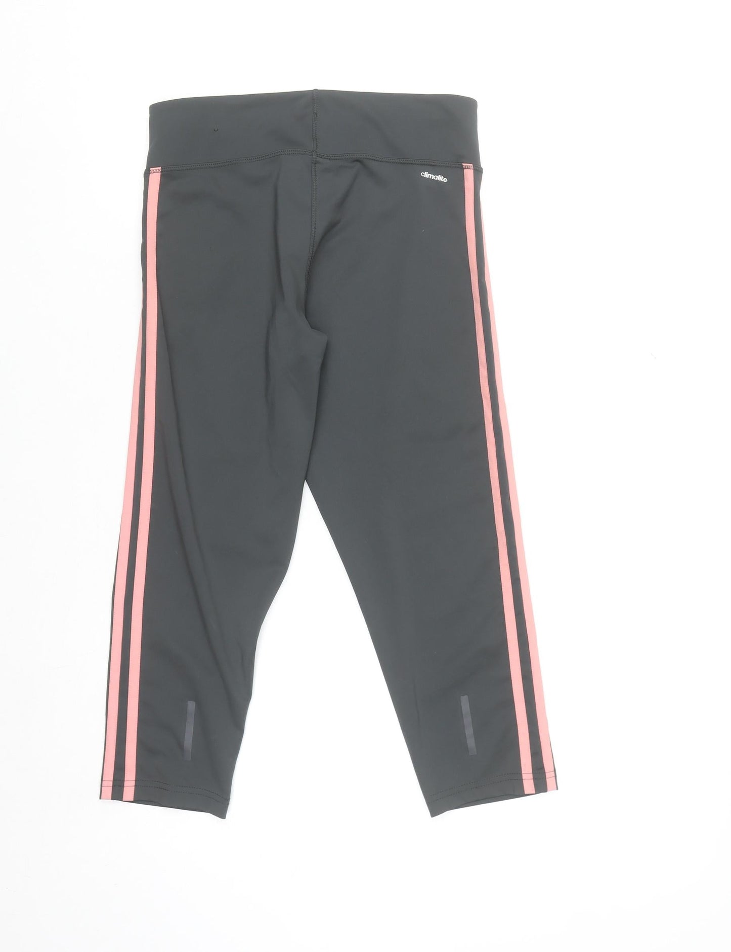 Adidas Womens Black Pink Capri Leggings Climalite Size S 8-10