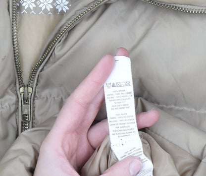 Denim Co Women Beige Size 16 Puffer Jacket Nylon Winter Coat