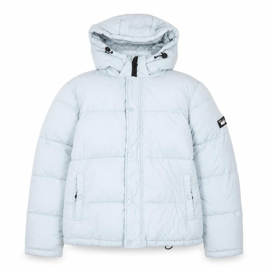Diesel Women Blue XS Hooded Puffer Jacket Nylon Winter Coat