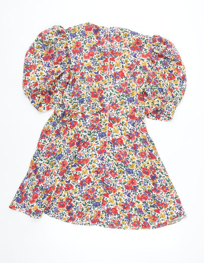 Girl In Mind Women’s Multicoloured Floral Wrap Dress Size 14