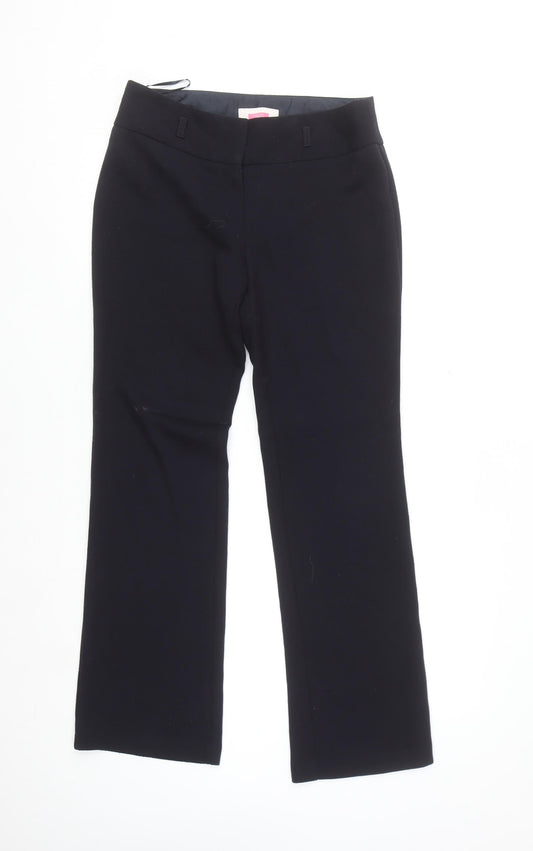 Next Women Black Size 8 Regular Dress Pants Work Trousers