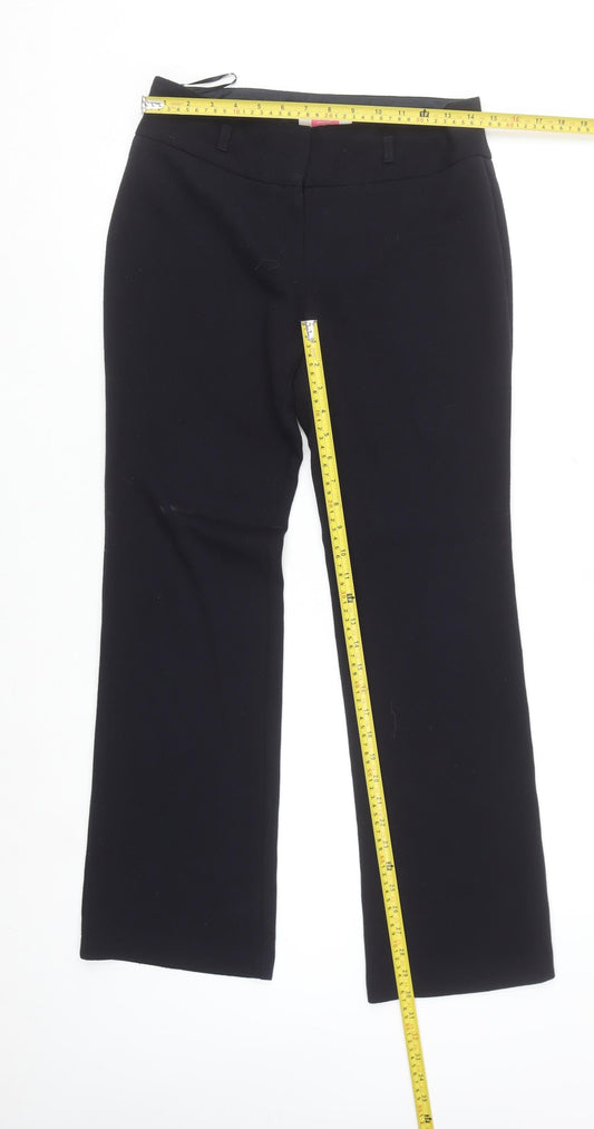 Next Women Black Size 8 Regular Dress Pants Work Trousers