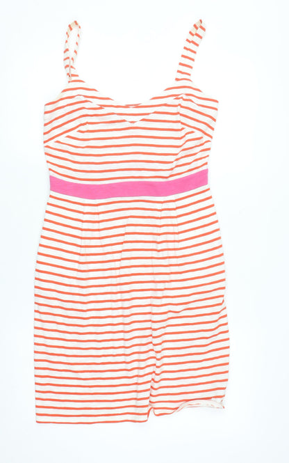 Boden Women’s Multicoloured Striped Cotton Tank Dress Size 8