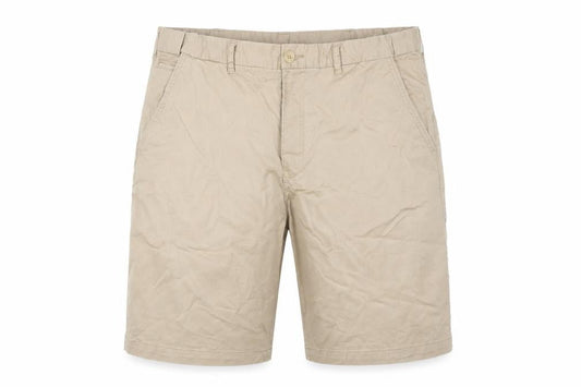 Front view of Dunnes Men's Beige Chino Shorts, size XL, 40in Waist