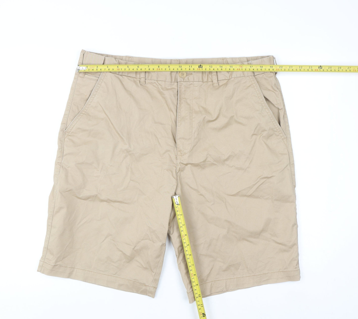 Dunnes Stores Men's Beige Chino Shorts Size XL 40in Waist