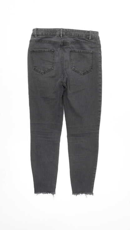 New Look Women Black Skinny Jenna Mid Rise Stretch Jeans Size 10