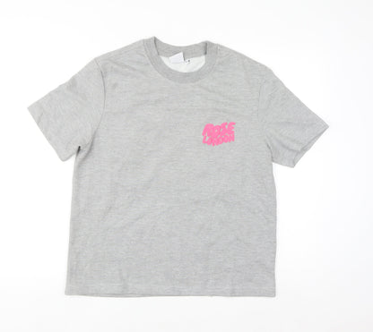 Rose London Women’s Grey Crew Neck Short Sleeve T-Shirt Size L