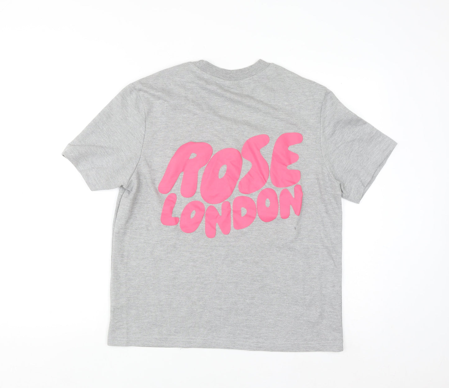 Rose London Women’s Grey Crew Neck Short Sleeve T-Shirt Size L