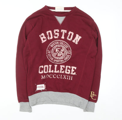 American Freshman Women's Burgundy Boston College Pullover Sweatshirt M