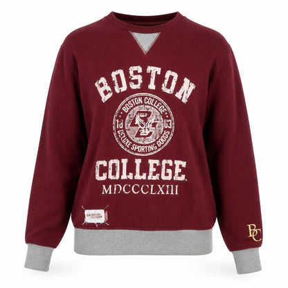 American Freshman Women's Burgundy Boston College Pullover Sweatshirt M