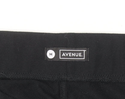 Avenue Womens Black Cotton Blend Casual Shorts Size 12-14