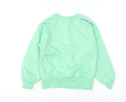 Leigh Tucker Willow Boys Green 5-6 Years Pullover St Patrick’s Day Sweatshirt