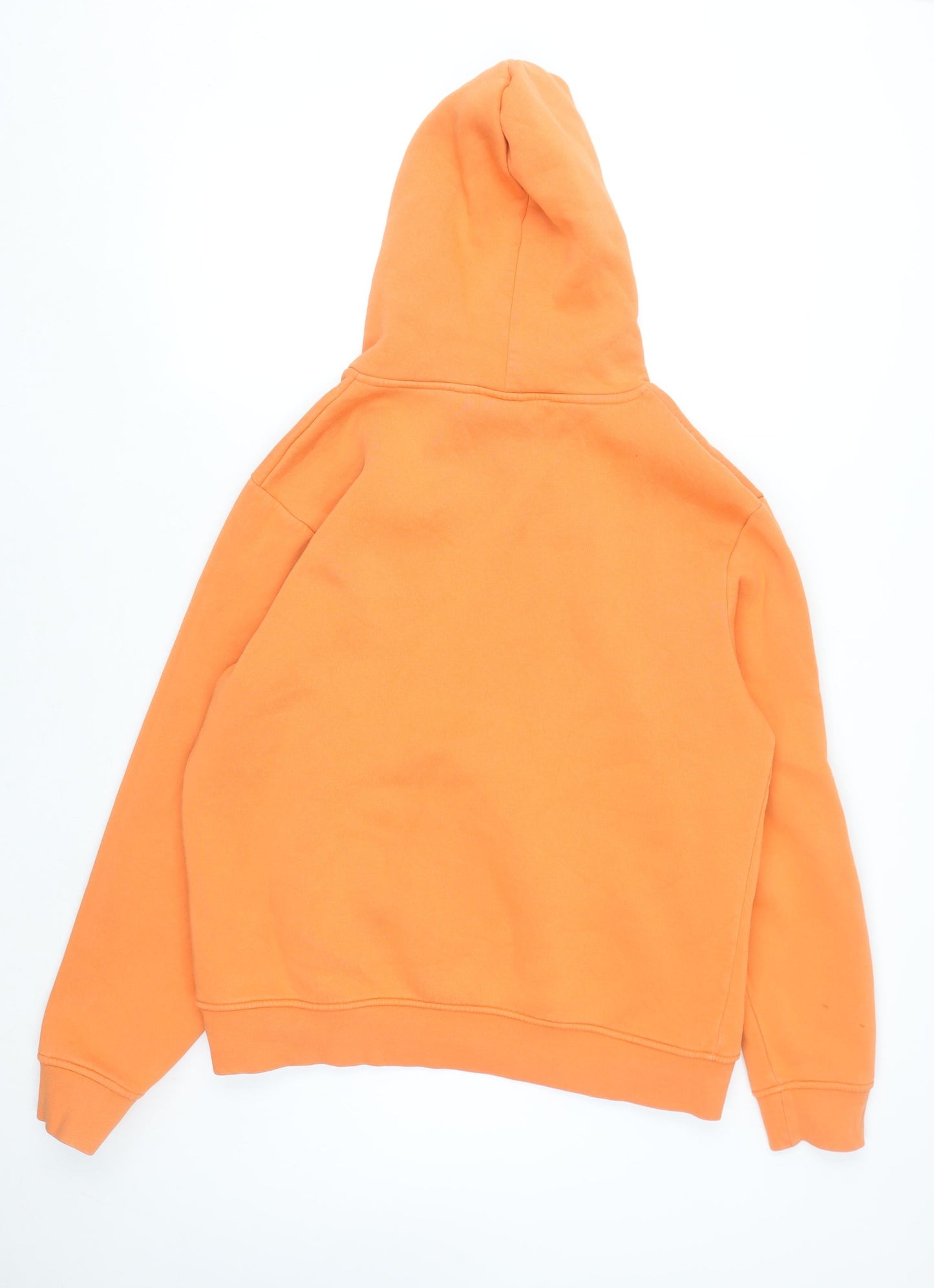 Nicce Men's Orange Logo Pullover Hoodie Size L Fleece Sweatshirt