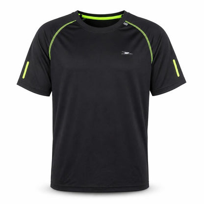Crane Men's Black Medium Athletic Running T-Shirt