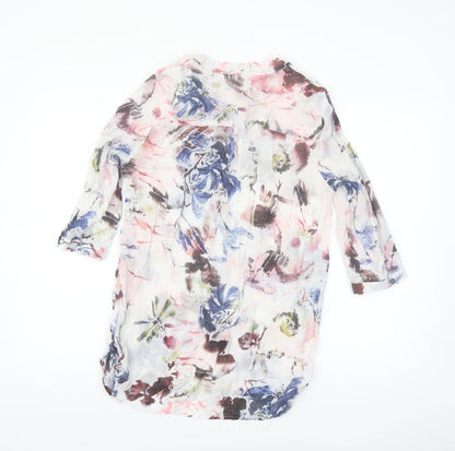 Just Elegance Women's Multicoloured Floral Tunic Blouse Size 16