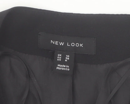 New Look Women's Black Suit Waistcoat UK 10 Classic Tailored V-Neck