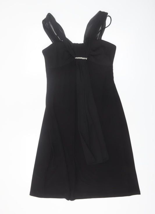 Scarlett Nite Women’s Black Size 8 Knee Length Empire Waist Formal Dress