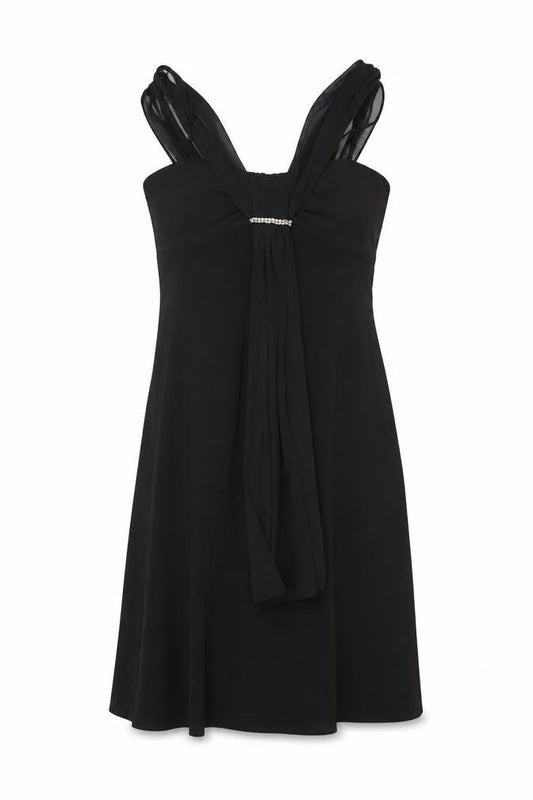Scarlett Nite Women’s Black Size 8 Knee Length Empire Waist Formal Dress