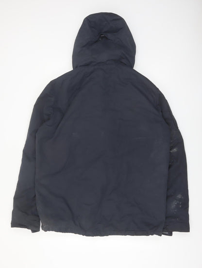 Superdry Men's Blue 2XL Hooded Lined Parka Jacket