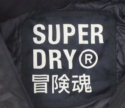 Superdry Men's Blue 2XL Hooded Lined Parka Jacket