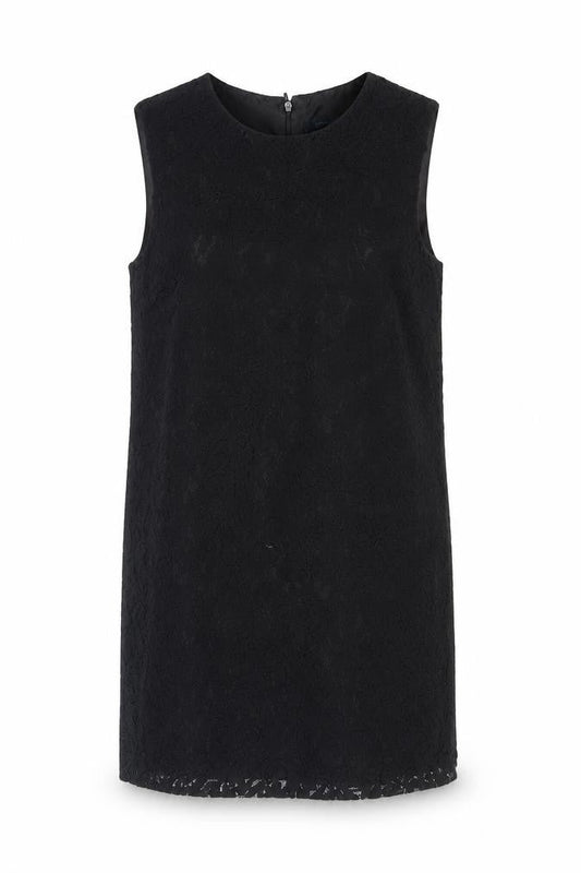 Front view of French Connection Women's Black Lace Shift Dress, size 6