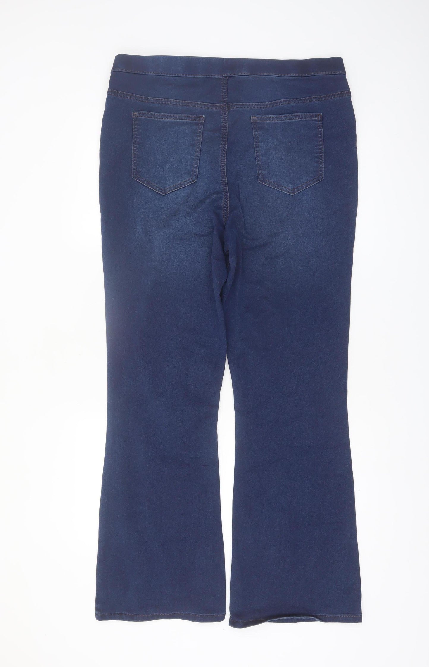 Dunnes Stores Women Blue Flared Stretch Denim Jeans Size 16