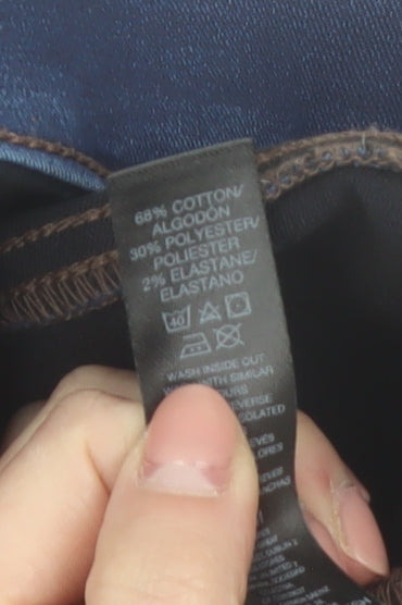 Dunnes Stores Women Blue Flared Stretch Denim Jeans Size 16