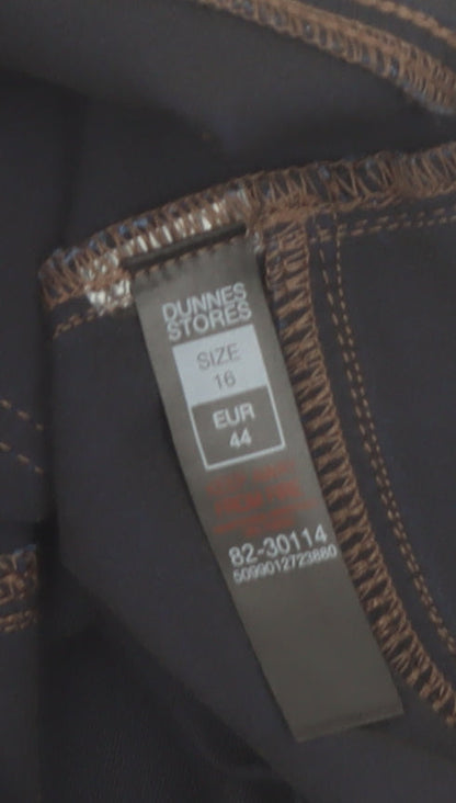 Dunnes Stores Women Blue Flared Stretch Denim Jeans Size 16