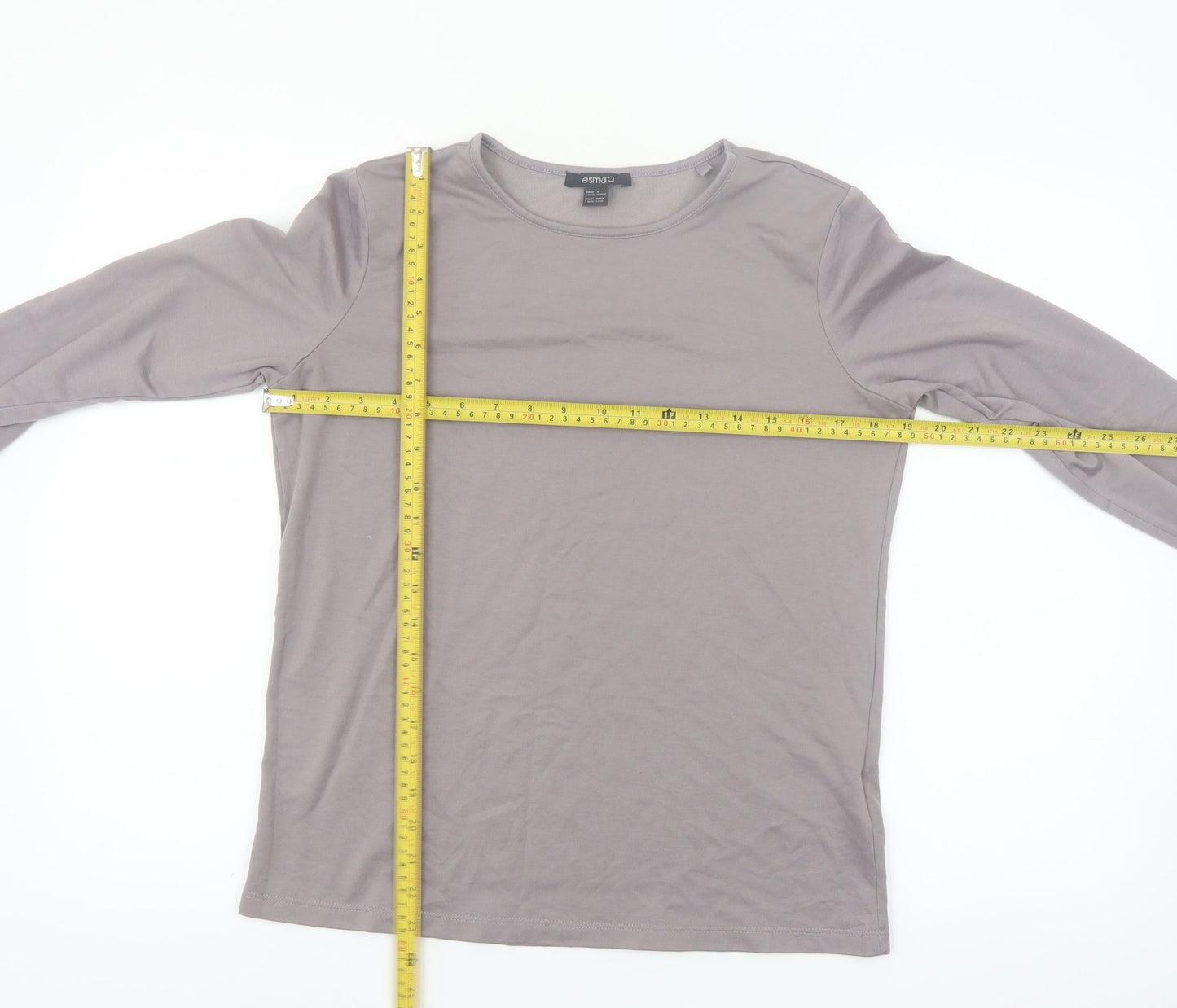 Esmara Women’s Grey Long Sleeve Basic Jersey Top Size S