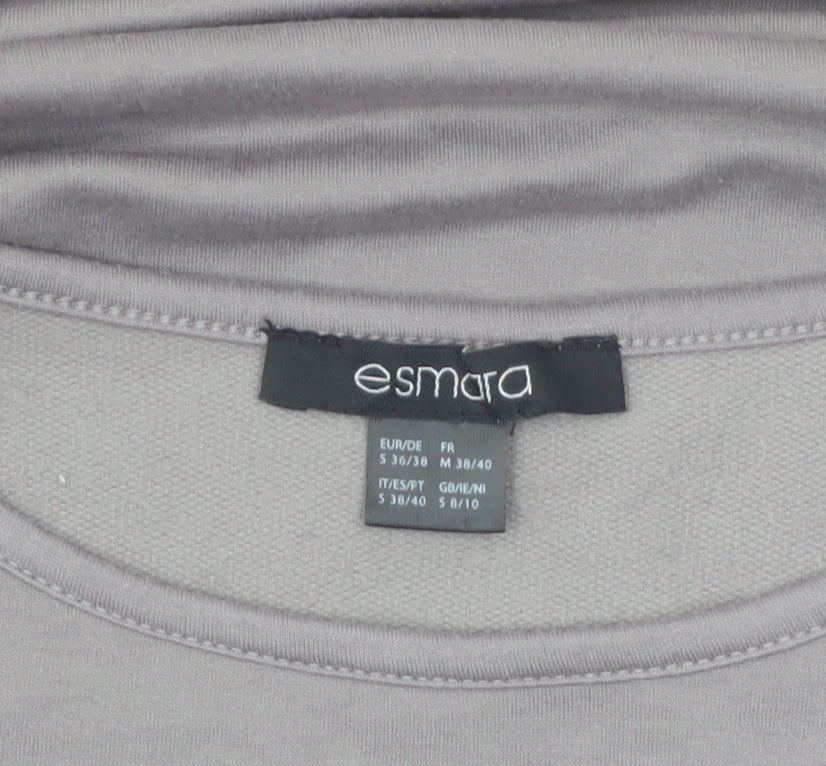 Esmara Women’s Grey Long Sleeve Basic Jersey Top Size S